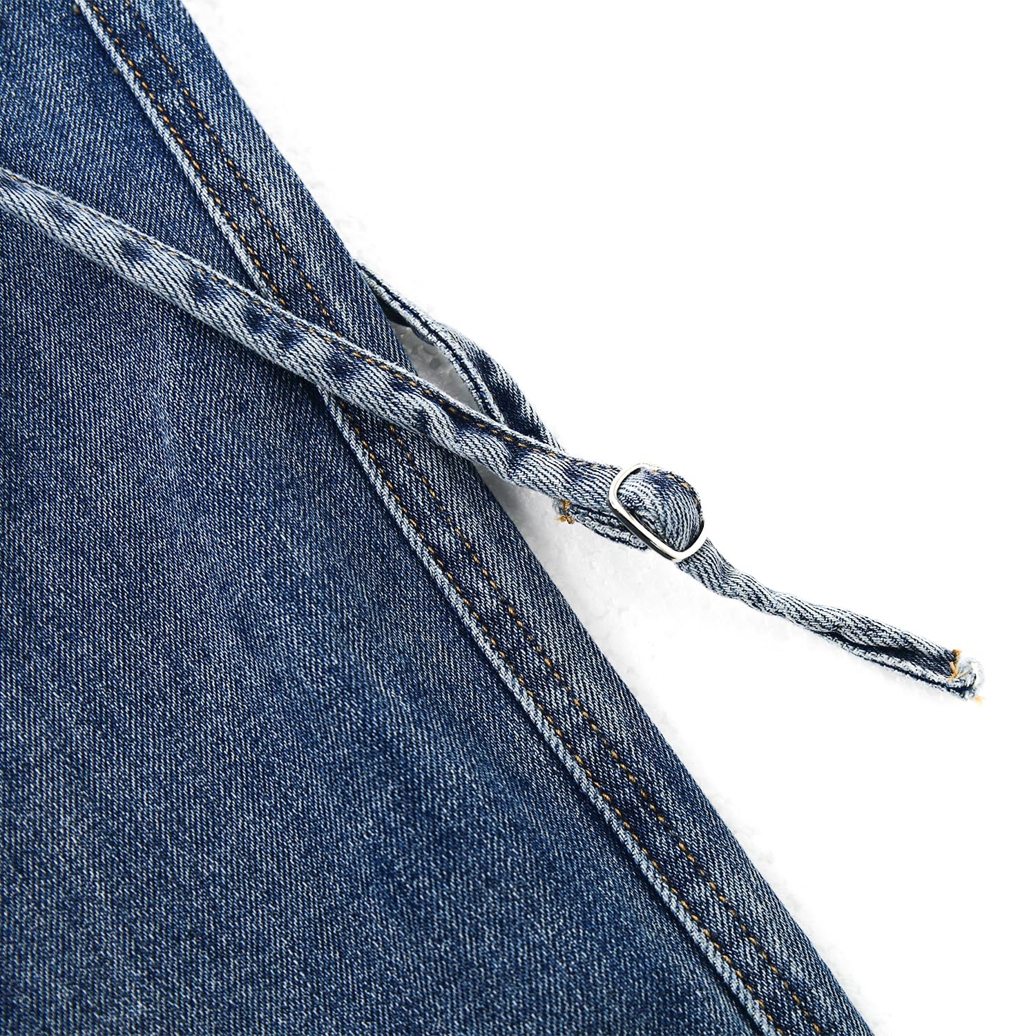 KIDSCOOL SPACE Jeans cargo da ragazza, gamba larga, elasticizzati, in denim, con 6 tasche reali
