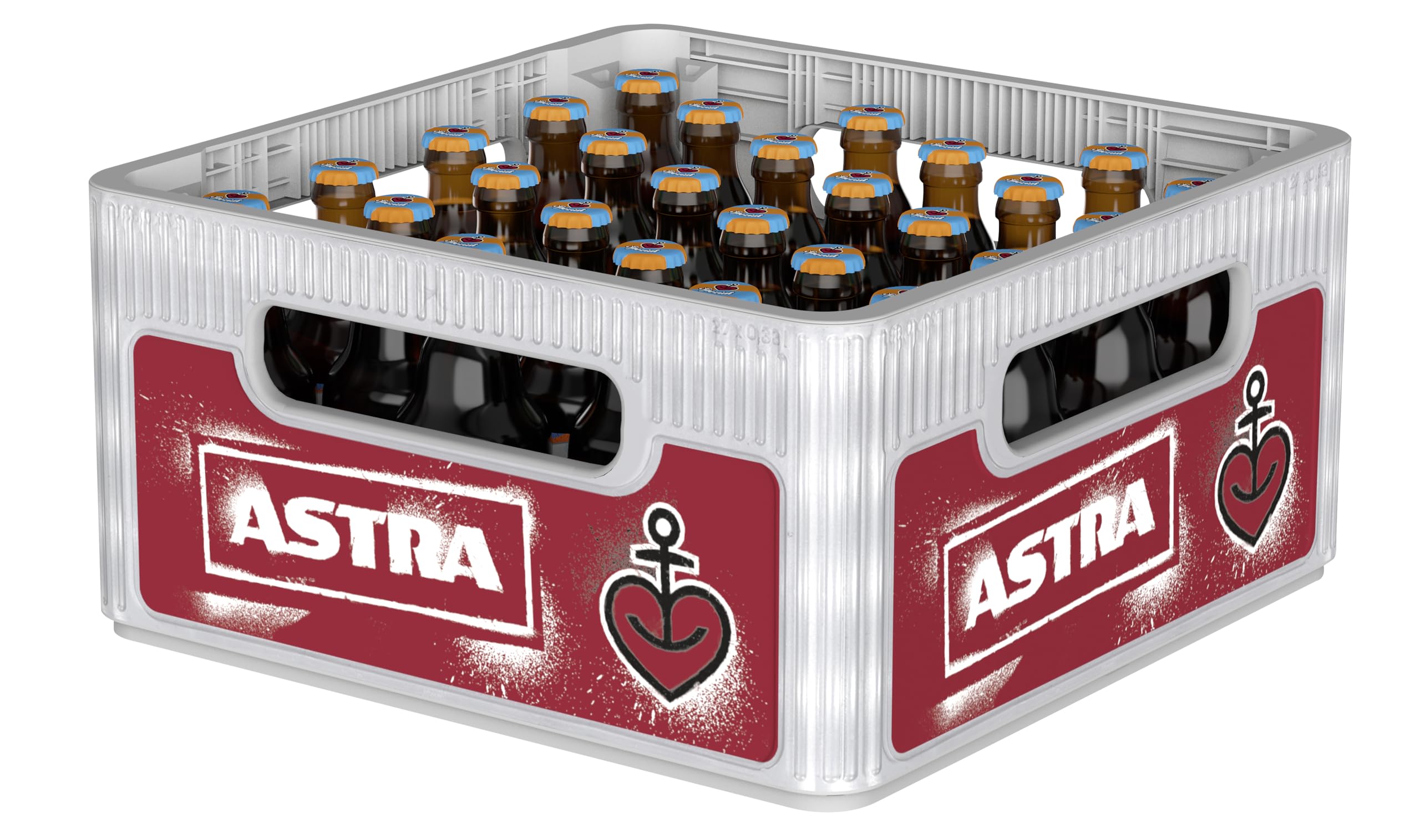 Astra Spezial Biermischgetränk, Bier Kasten Mehrweg (27 x 0.33 L), spritzige Mische vom Kiez aus Astra, Cola und Orange, 2,5 Prozent Alkohol