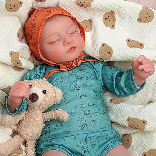 Miniatura 4 de BABESIDE Muñecas realistas de bebé Reborn  Muñecas de bebé recién nacidas realistas de 20 pulgadas, cuerpo de tela suave, muñecas de bebé Reborn de