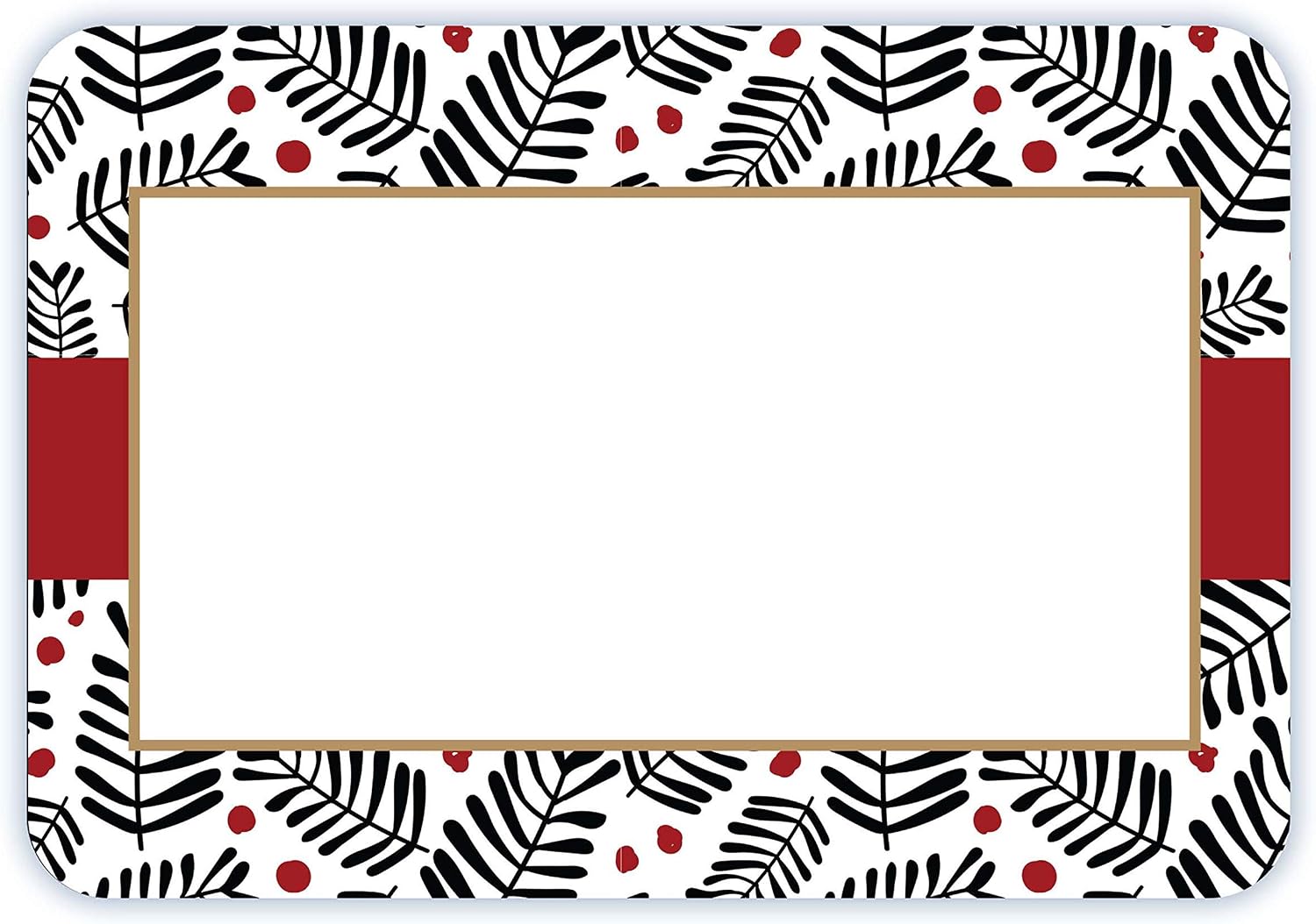 Avery Holiday Name Tags, Black & Red Pine Berry, Gift Tags, Party Favors, No Lift, Handwrite Only, 36 Name Tags