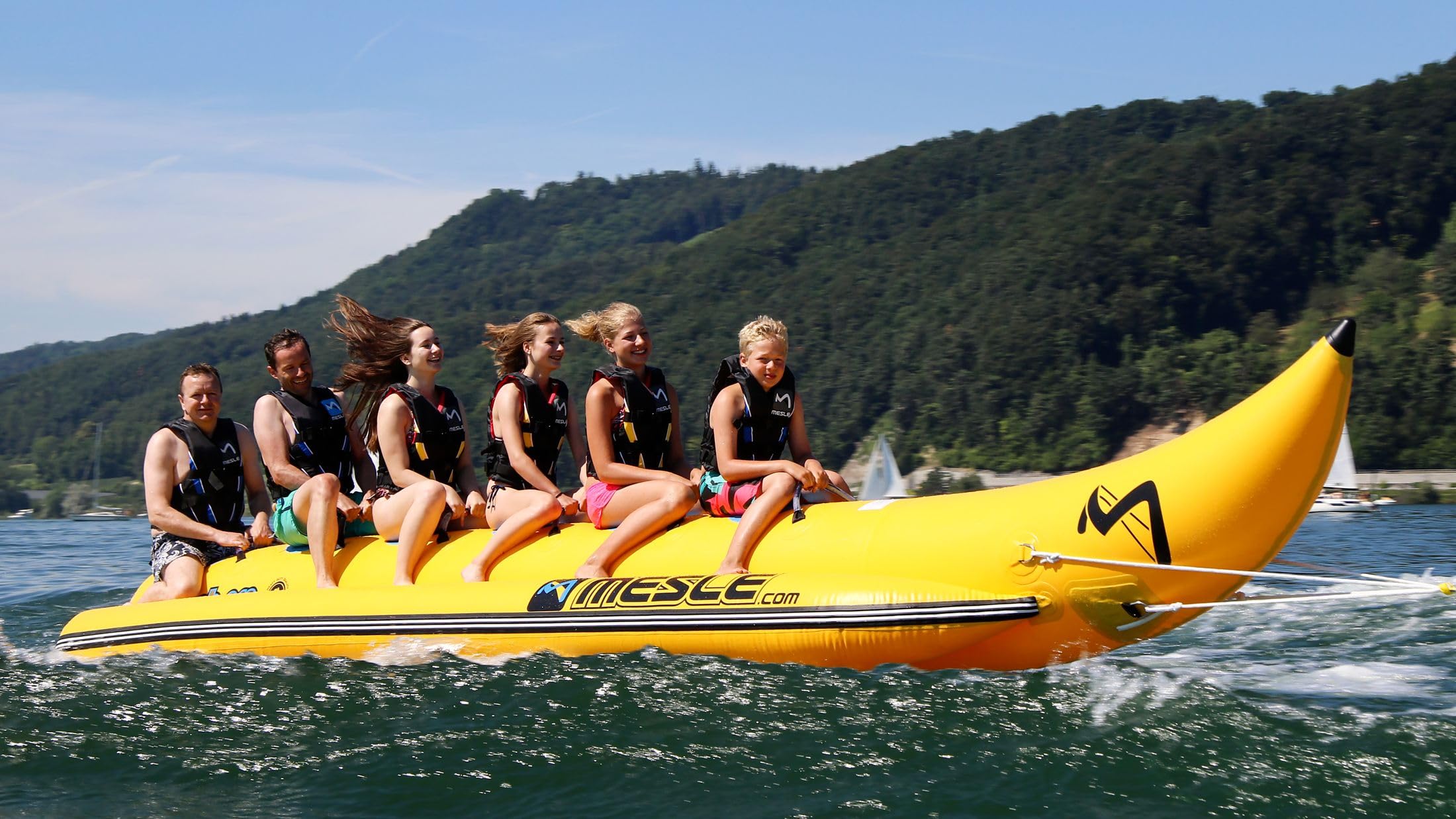Mesle Skibob Banane Pro HD, 4-10 Personen Rental Towable Banana-Boat für Verleih