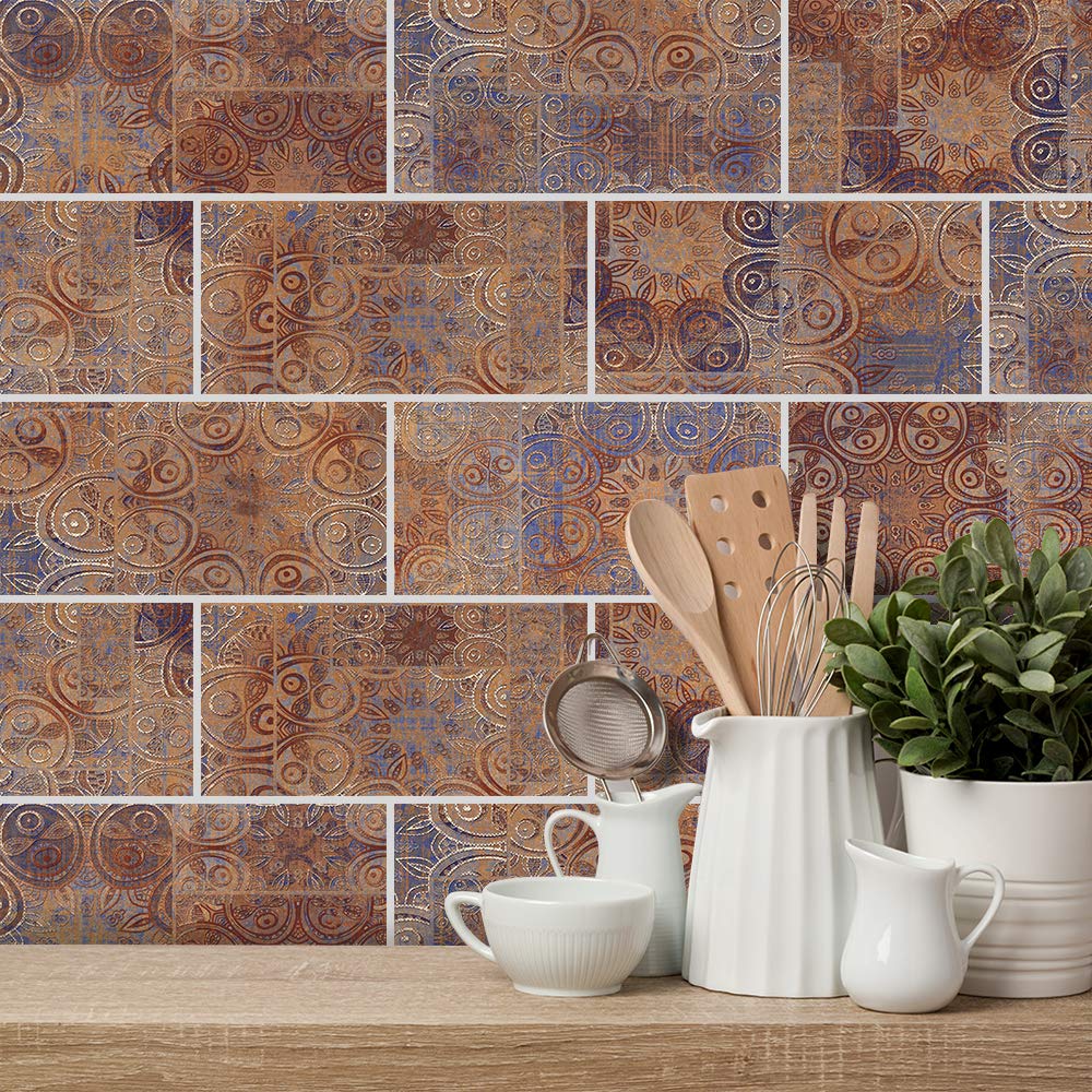 Wall Tile Transfers Sticker for Home Decor, Peel & Stick self-Adhesive splashback, Tile Decals for Living Room Kitchen Bathroom Decor, 54 Pieces โ image 1