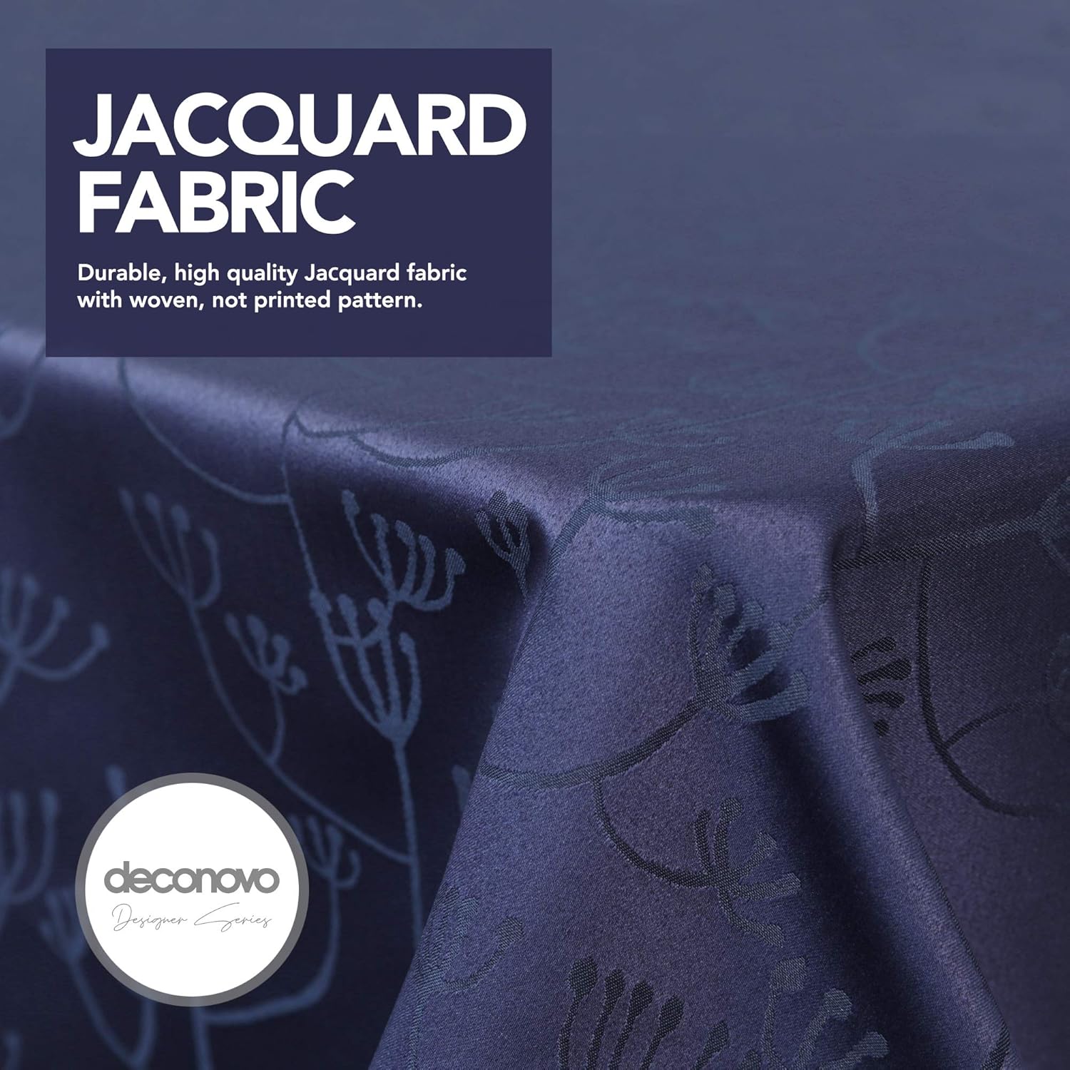 Crazy Deals Deconovo Designer Series Tablecloth for Rectangle Tables 54 inch Width Water Resistant Jacquard Table Cloth for Living Room 54x120 Inch Blue Ribbon 70% Off Discount Deconovo Designer Series Tablecloth for Rectangle Tables 54 inch Width Water Resistant Jacquard Table Cloth for Living Room 54x120 Inch Blue Ribbon