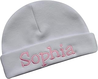 Embroidered Baby Hat with Custom Personalization for Baby Girls and Boys Your Custom Embroidered Name - Buy now