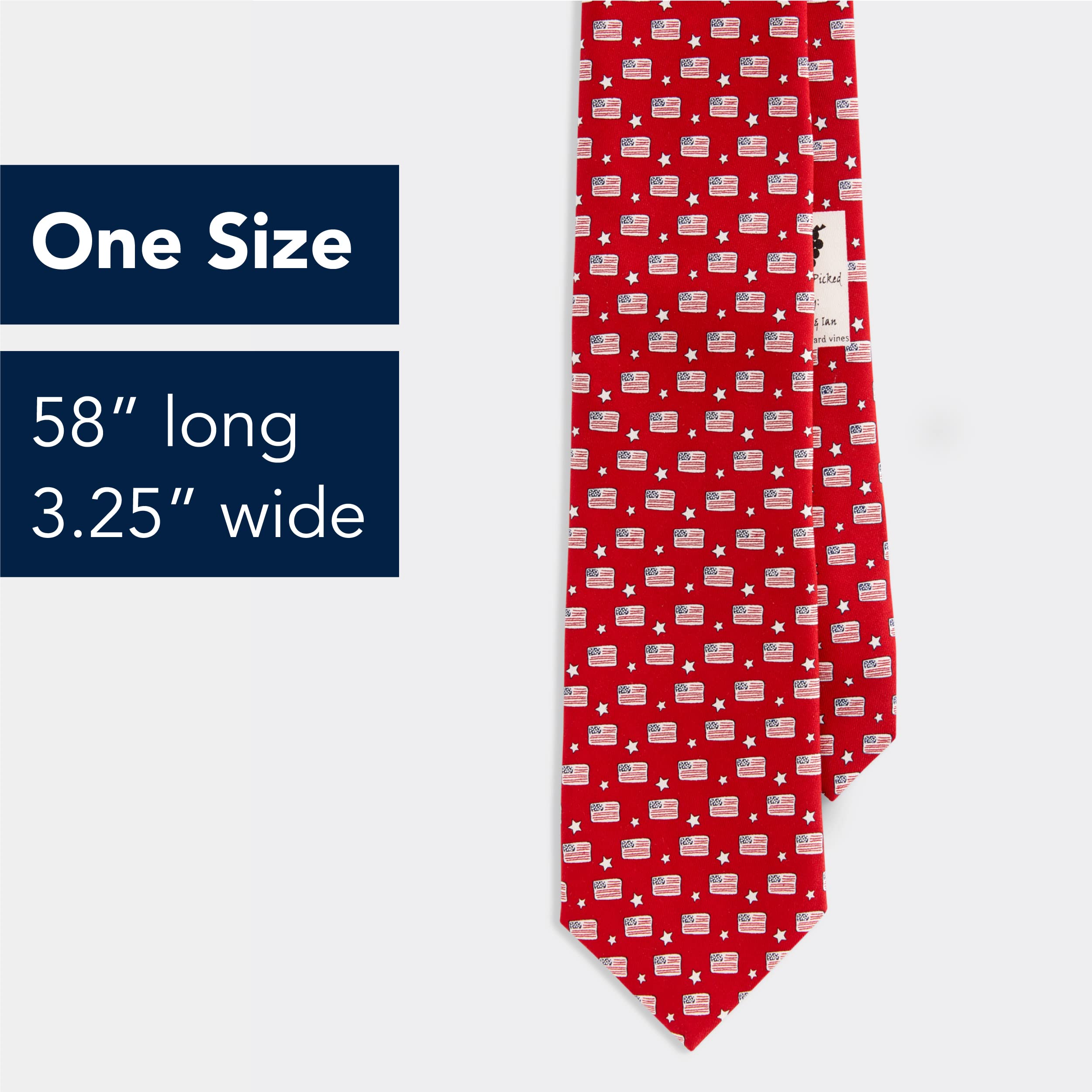 Vineyard Vines Herren Men's Flags & Stars Tie Krawatte