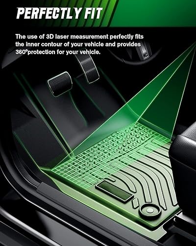 Miniatura 3 de Alfombrillas de repuesto para el modelo 3 2017-2019 de elastómero termoplástico, tapetes personalizados para todo tipo de clima, forros delanteros y