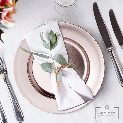 Miniatura 7 de Platos de carga  Platos decorativos redondos y cargadores de mesa reutilizables  Cargadores elegantes para platos llanos  Cargador y platos de