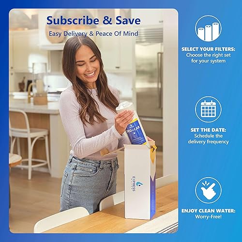 Miniatura 9 de Sistema de filtrado de agua potable Express ROALK5D de 10 etapas Alkaline Reverse Osmosis Home con 5etapas minerales alcalinos PH  filtro de