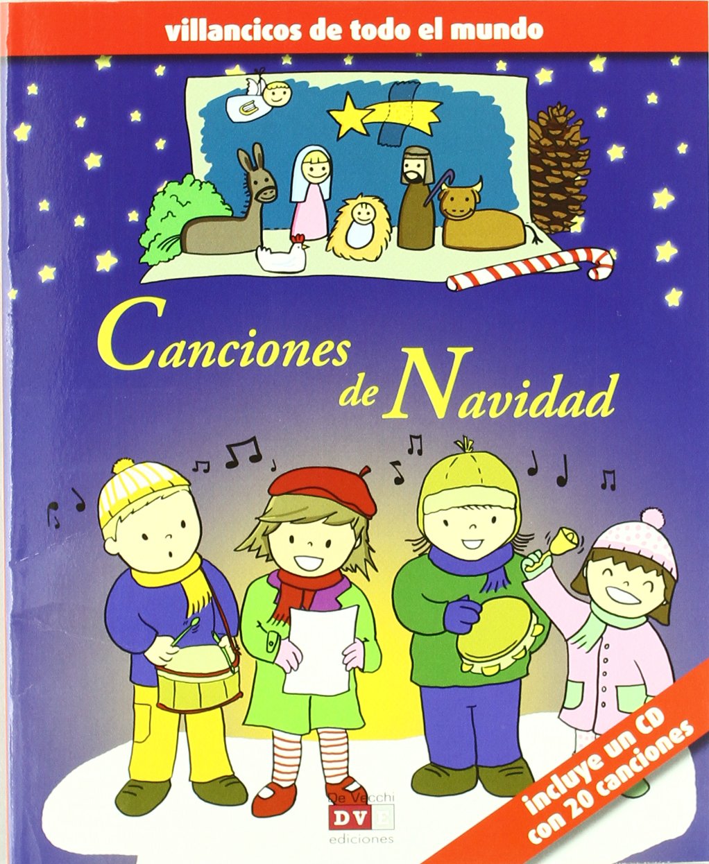 Canciones de Navidad CD album de Noël et livre de chants espagnols