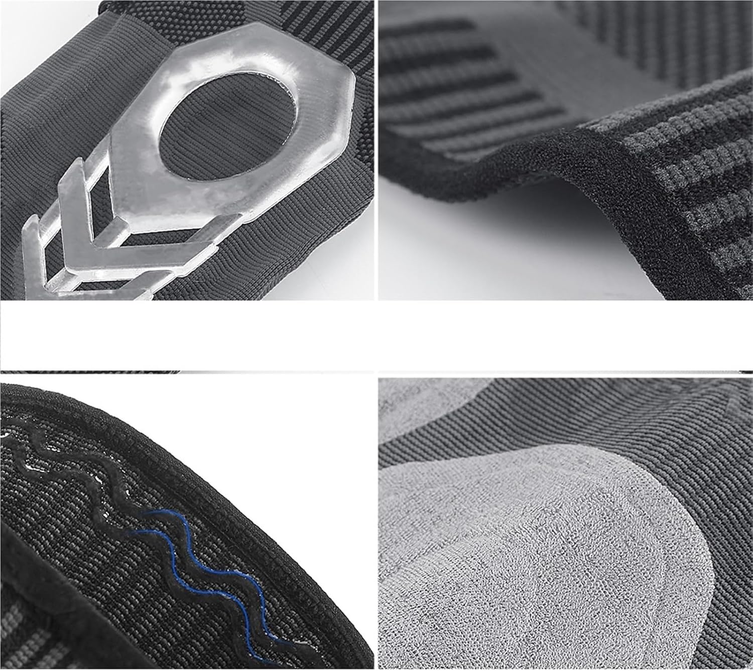 2pcs Elastic Knee Brace Nylon Sports Knee Pads Fitness Running Basketball Volleyball Support for Volleyball Football Dance Yoga Tennis Running