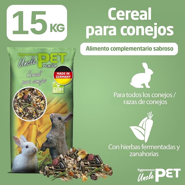 Foto 2 de 8 de Eggersmann Uncle Pet 15 kg Comida para Conejos - muesli Premium para Conejos