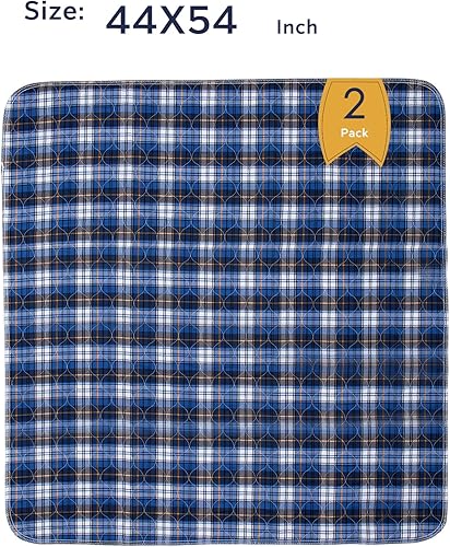 Miniatura 63 de Almohadillas de cama antideslizantes para incontinencia lavables de 36 x 72 pulgadas, almohadillas de cama impermeables para adultos, lavables
