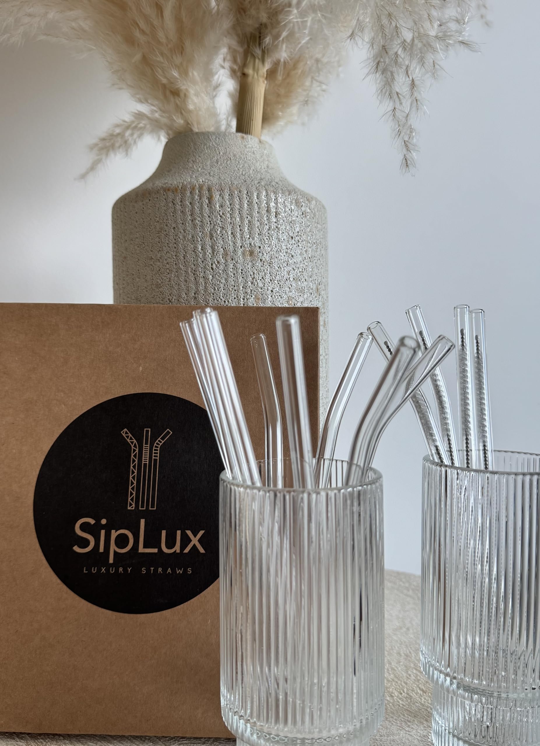 Set of 12 Clear Glass