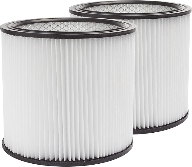 LTWHOME Replacement Cartridge 5-Gallon Filter Fit for Shop-Vac 90304, 9030400, Compatible with Shop Vac Filter U (Pack of 2)