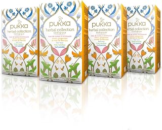 Pukka Herbal Collection Organic Herbal Teas, 20 Count (Pack of 4), Assortment of Five Varieties