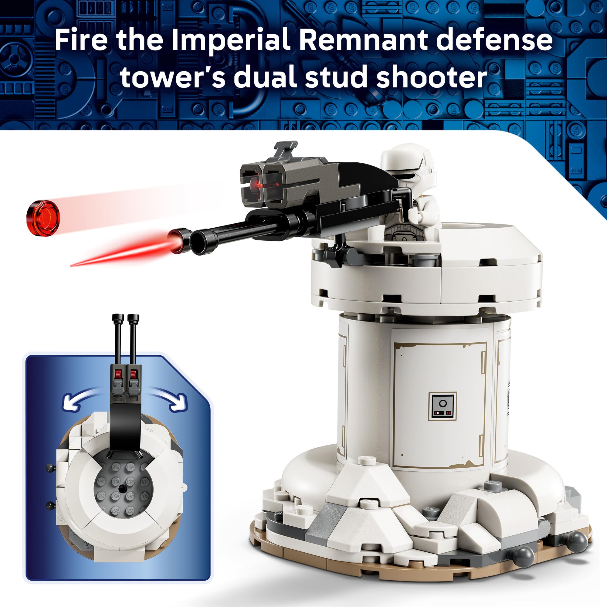 LEGO Star Wars AT-RT Attack - Building Toy for Boys & Girls, Ages 7+ - with The Mandalorian & Grogu Minifigures - Playset for Kids - Gift for Birthdays - 75444 — view 4