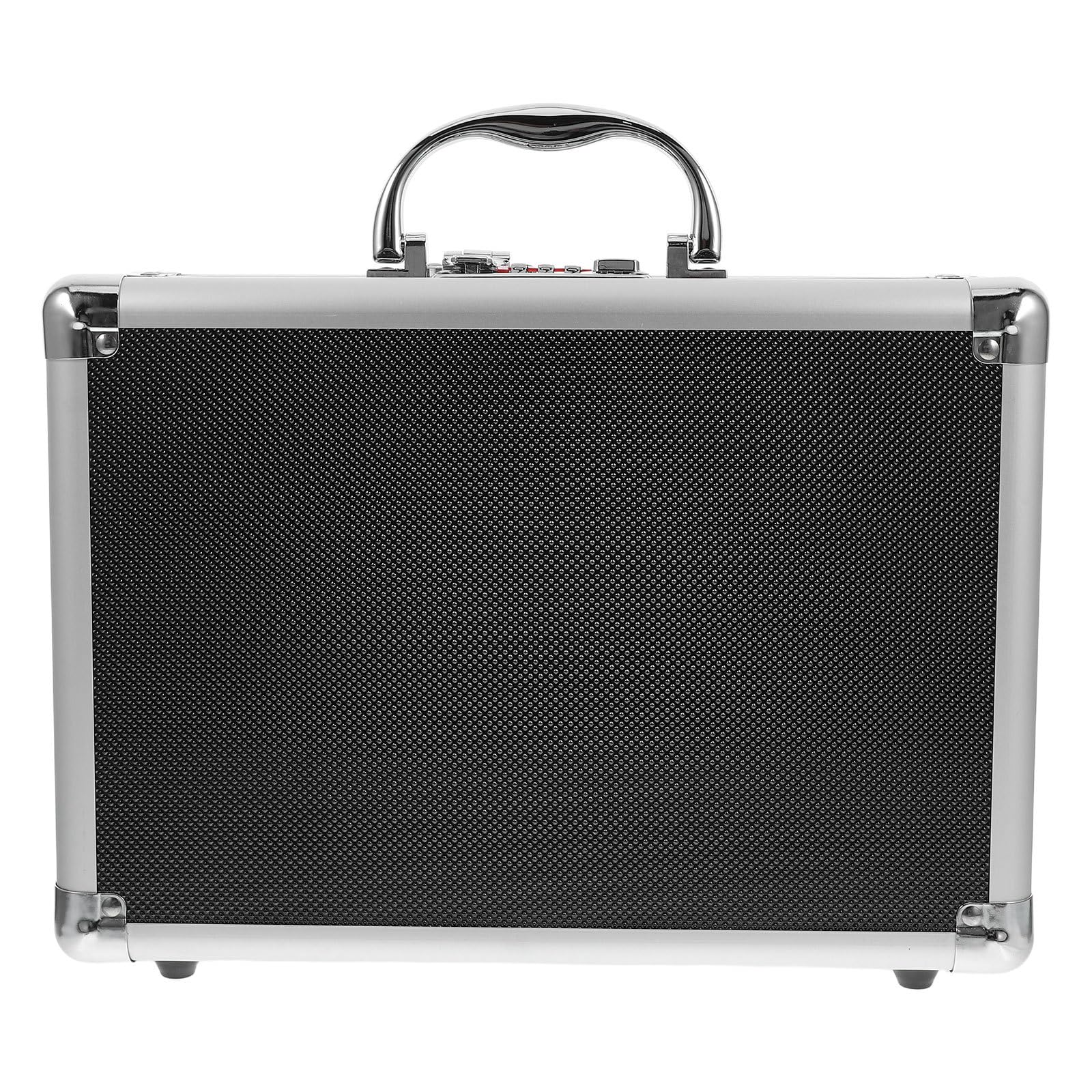 HOMSFOU Coffret de Rangement en Aluminium Rigide Mousse Intégrée pour Petits Outils et Matériel de Sécurité, Poignée Ergonomique, Adapté pour Professionnels et Amateurs