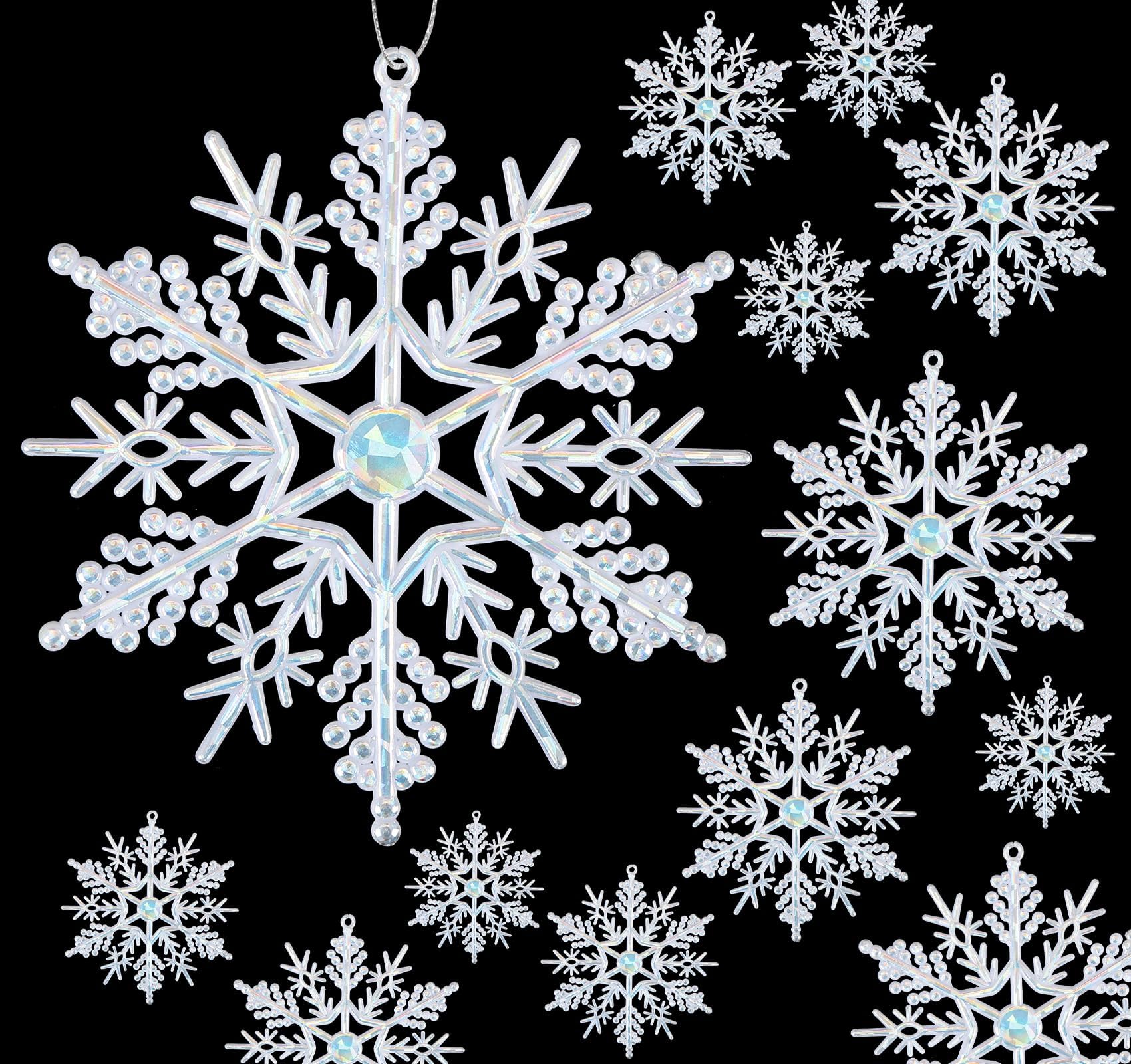 Schneeflocke Fliegen, Karte Oder Banner Mit Schnee-Elemente, Flocken