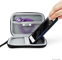 Vista 4 de USA Gear Funda para reproductor de MP3 compatible con Apple iPod Touch 7ª generación, 6ª generación, Walkman, Innioasis Y1, tarjeta de memoria, Negro