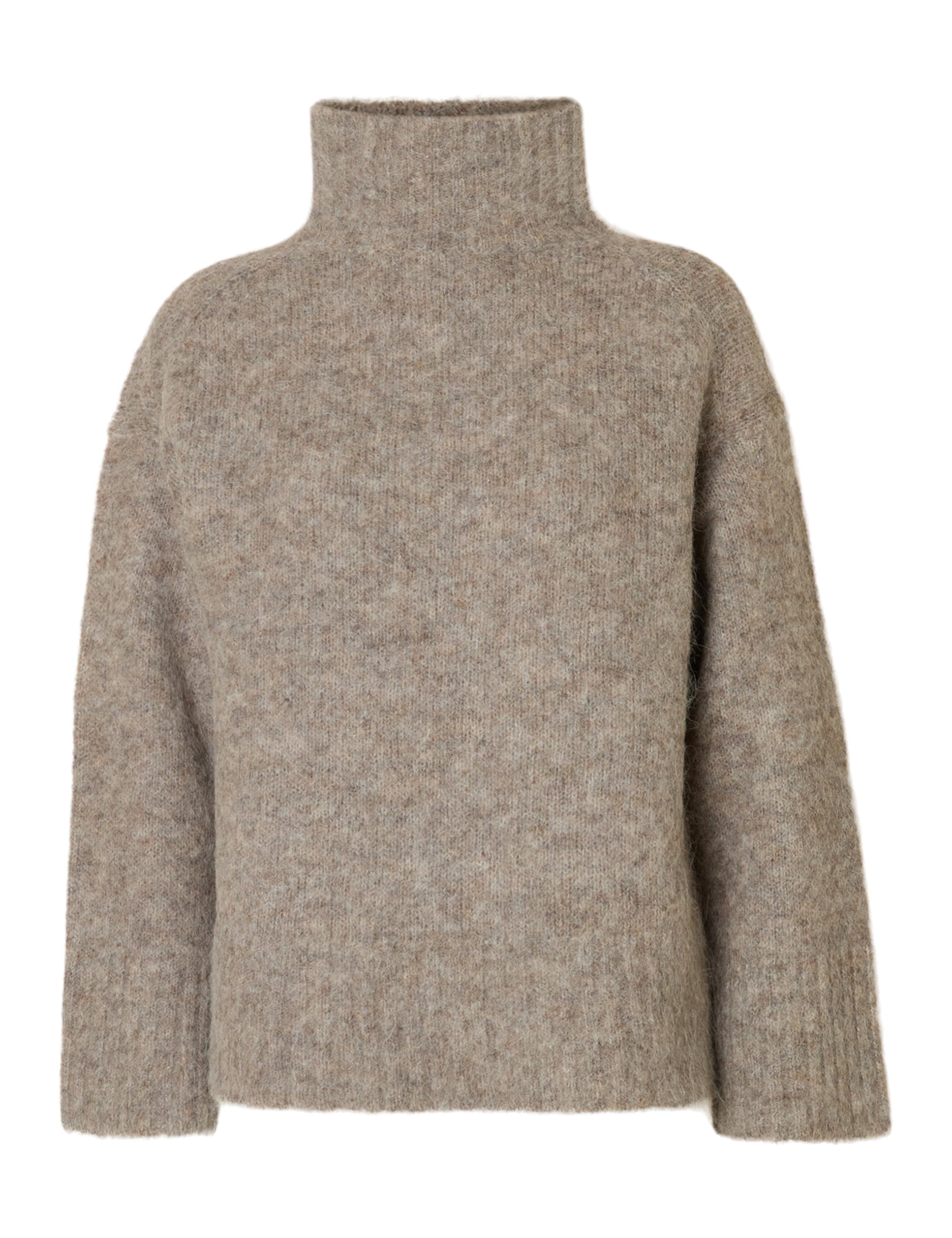 SELECTED FEMME Female Pullover mit hohem Kragen Wollmix