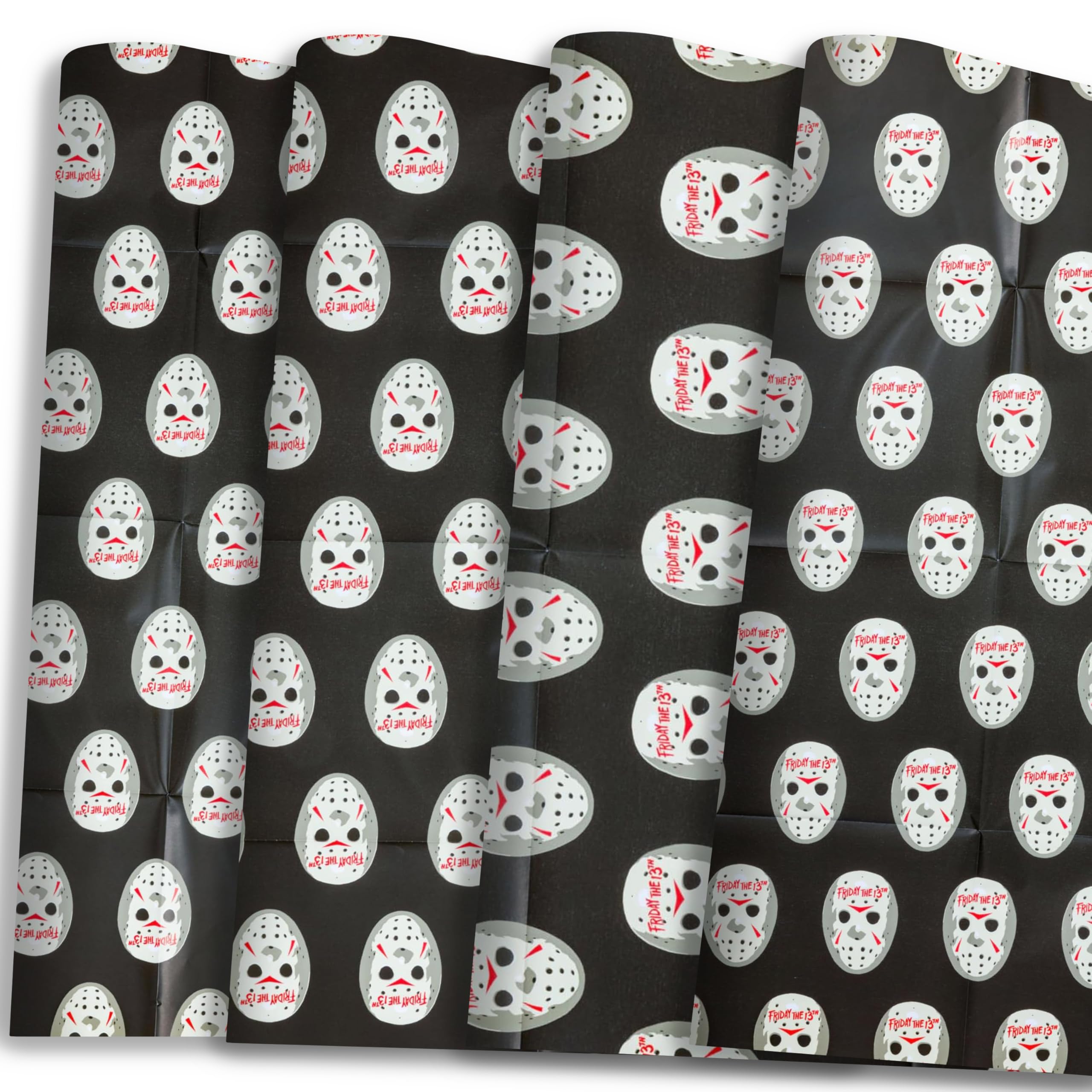 Silver Buffalo Friday the 13th Jason Voorhees, Wrapping Paper, 12ct — image 1
