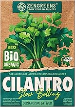 ZenGreens® - Organic coriander seeds - Herbal seeds for easy growing in the garden, balcony or kitchen - ideal for beginners