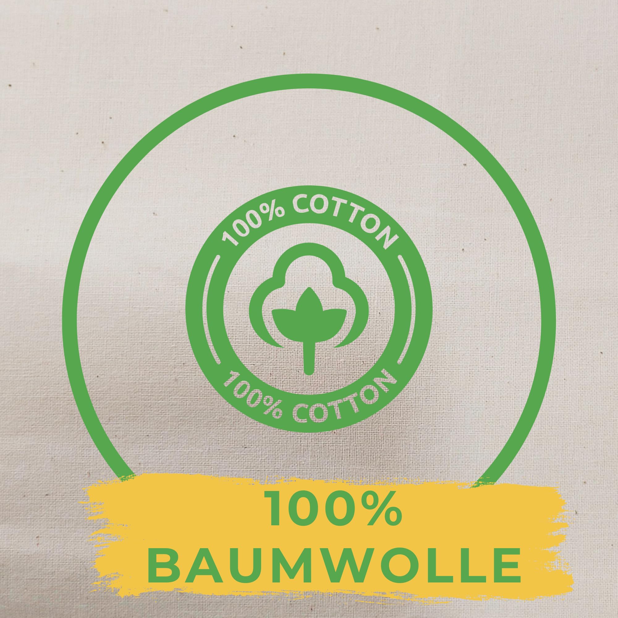Nesselstoff Meterware 10m Baumwollstoff 130g/m² 170cm zum Nähen