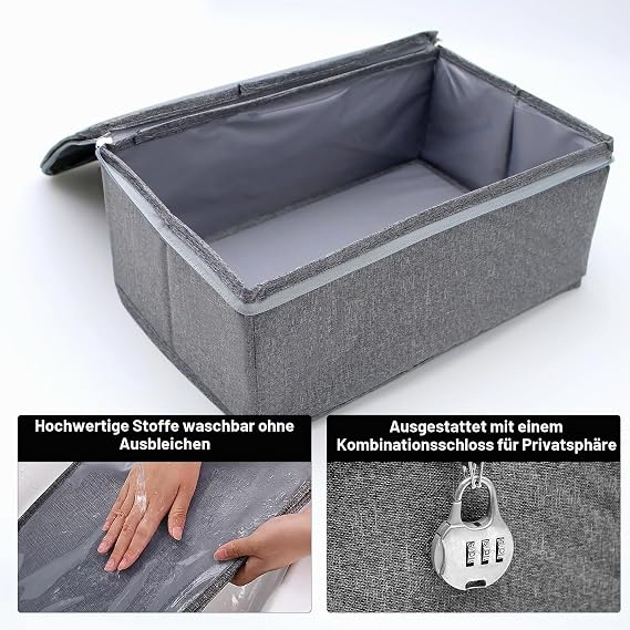 Lockable box lockable box with combination lock
