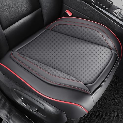 Miniatura 10 de CAPITAUTO Juego completo de fundas de asiento de automóvil, fundas de asiento de piel sintética para automóviles SUV, súper transpirables, borde de