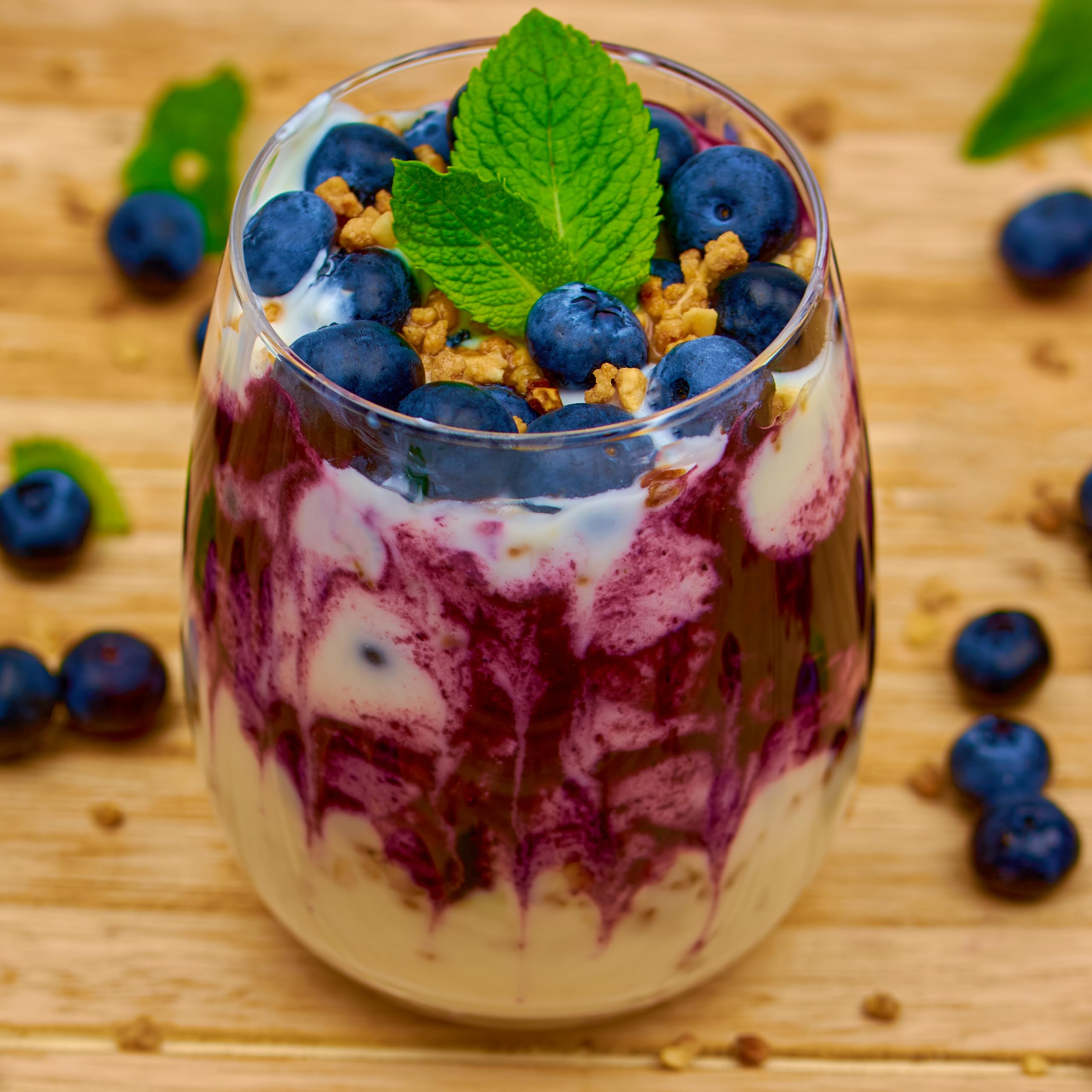 VITAVEGGY HEIDELBEER-FRUCHT-PÜREE 2x1kg von Food-United blueberry-fruit-puree für Blaubeeren-Smoothie-Saft Heidelbeer-Himbeer-Sorbet-Cocktail-Shake ohne Aroma- Farb- & Konservierungsmittel (2)