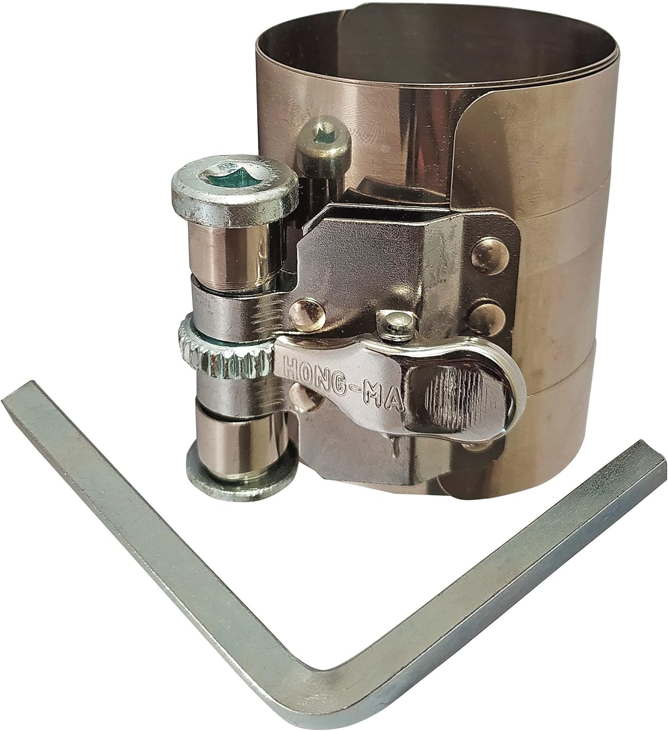 In Stock Mm 3" Car Engine Piston Ring Compressor Tool Installer Band Ratcheting 53 125mm I.1395936493 - Foto 11