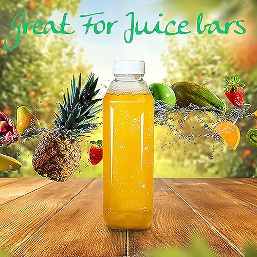 Miniatura 5 de Paquete de 456 botellas de jugo de plástico PET vacías de 12 onzas, paquete de 456 recipientes reutilizables desechables transparentes a granel con