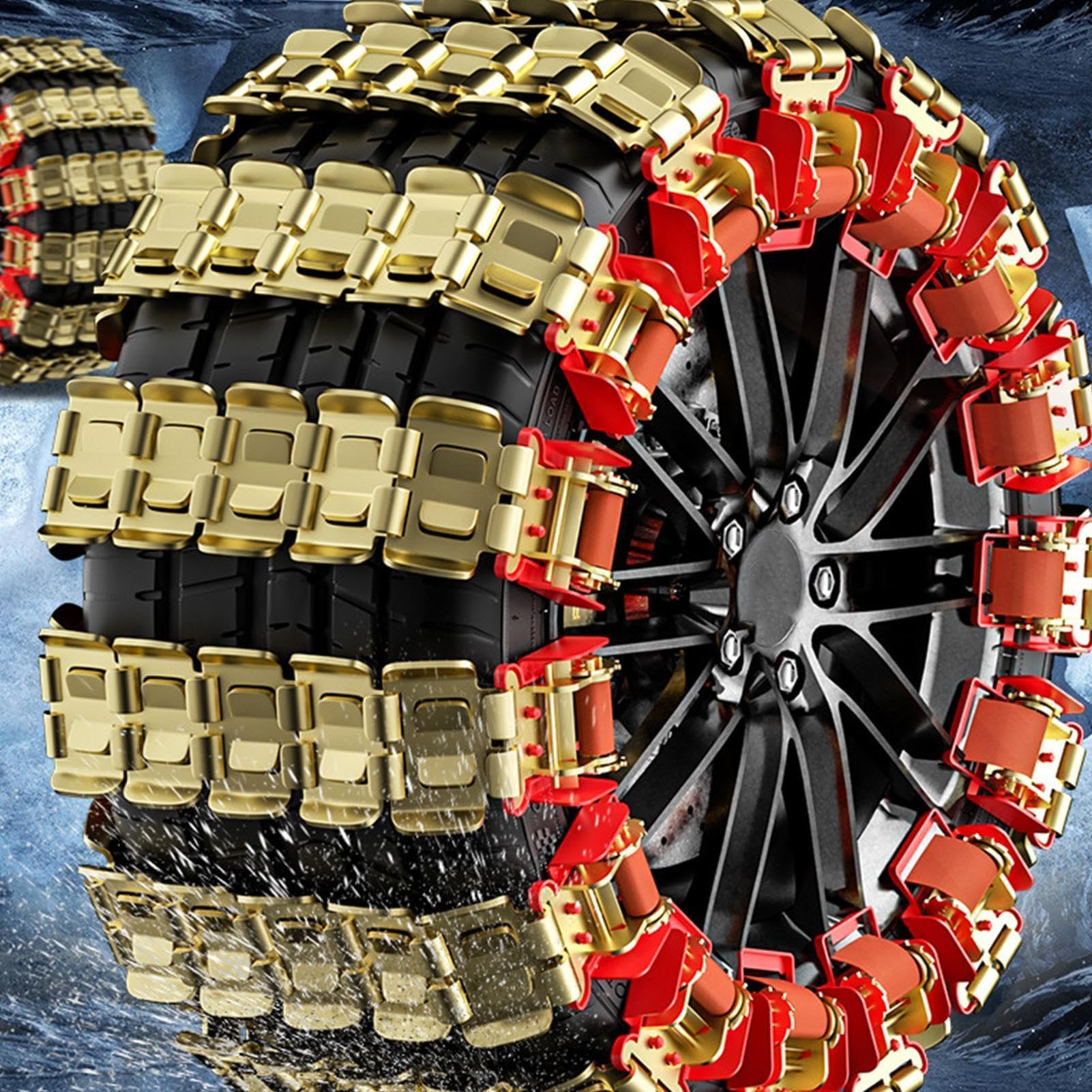 Cadenas Antideslizantes Para Nieve Y Hielo En Neumáticos De Automóvil Rueda