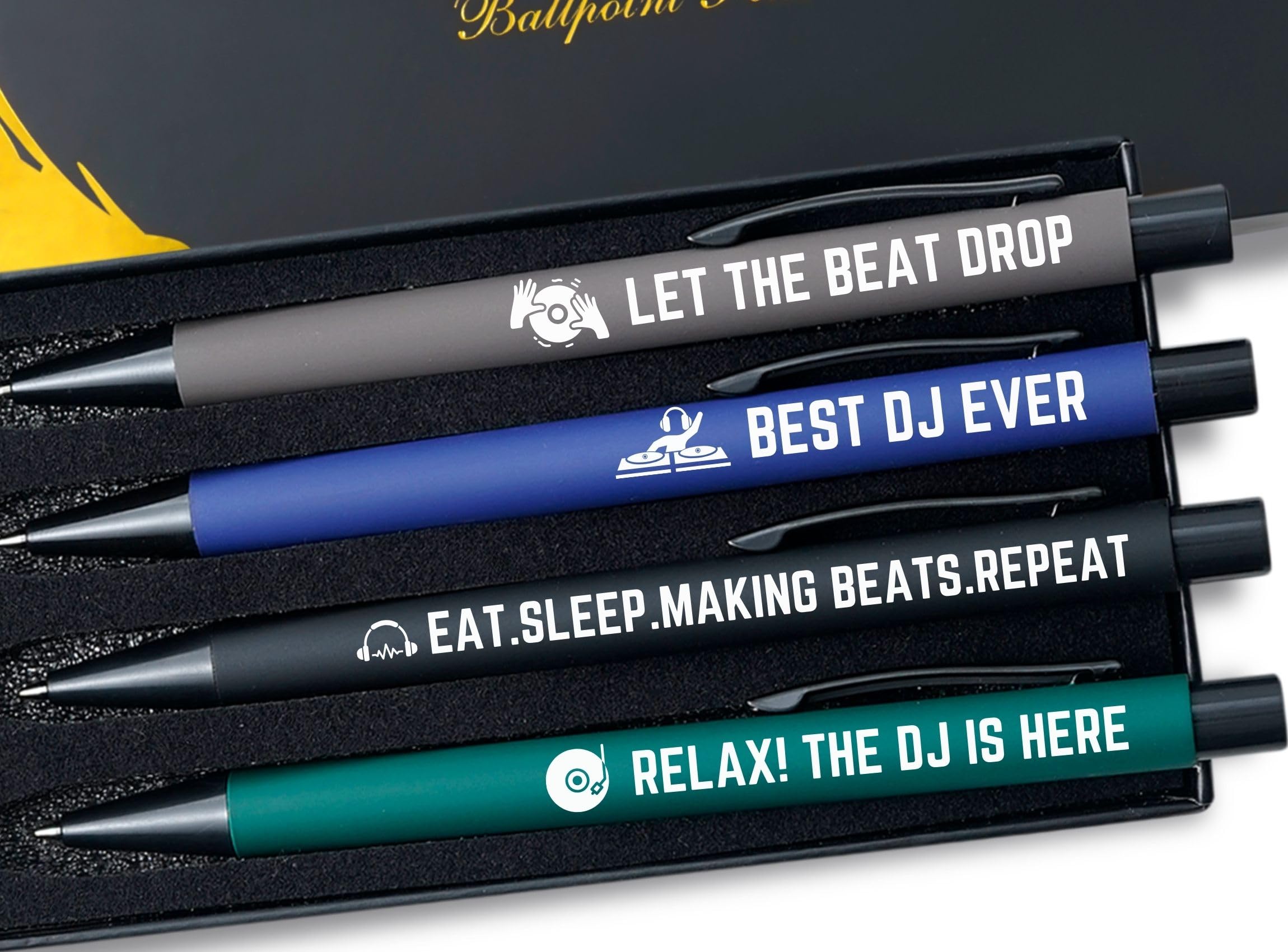 InnoBeta DJ Gifts, Ballpoint Pen Set of 4