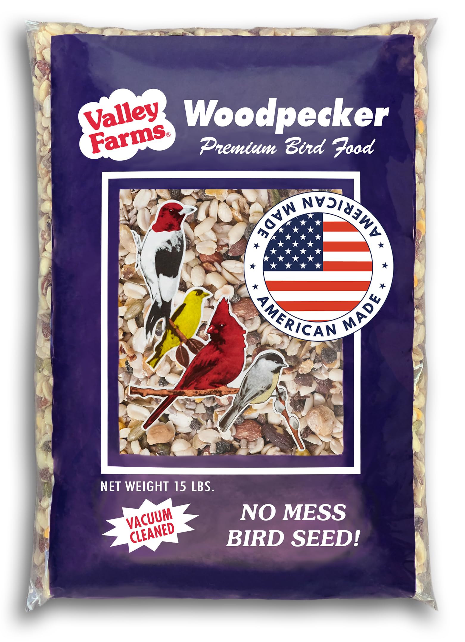 Amazon.com: Valley Farms Woodpecker Mix (15 LB) Wild Bird Food for