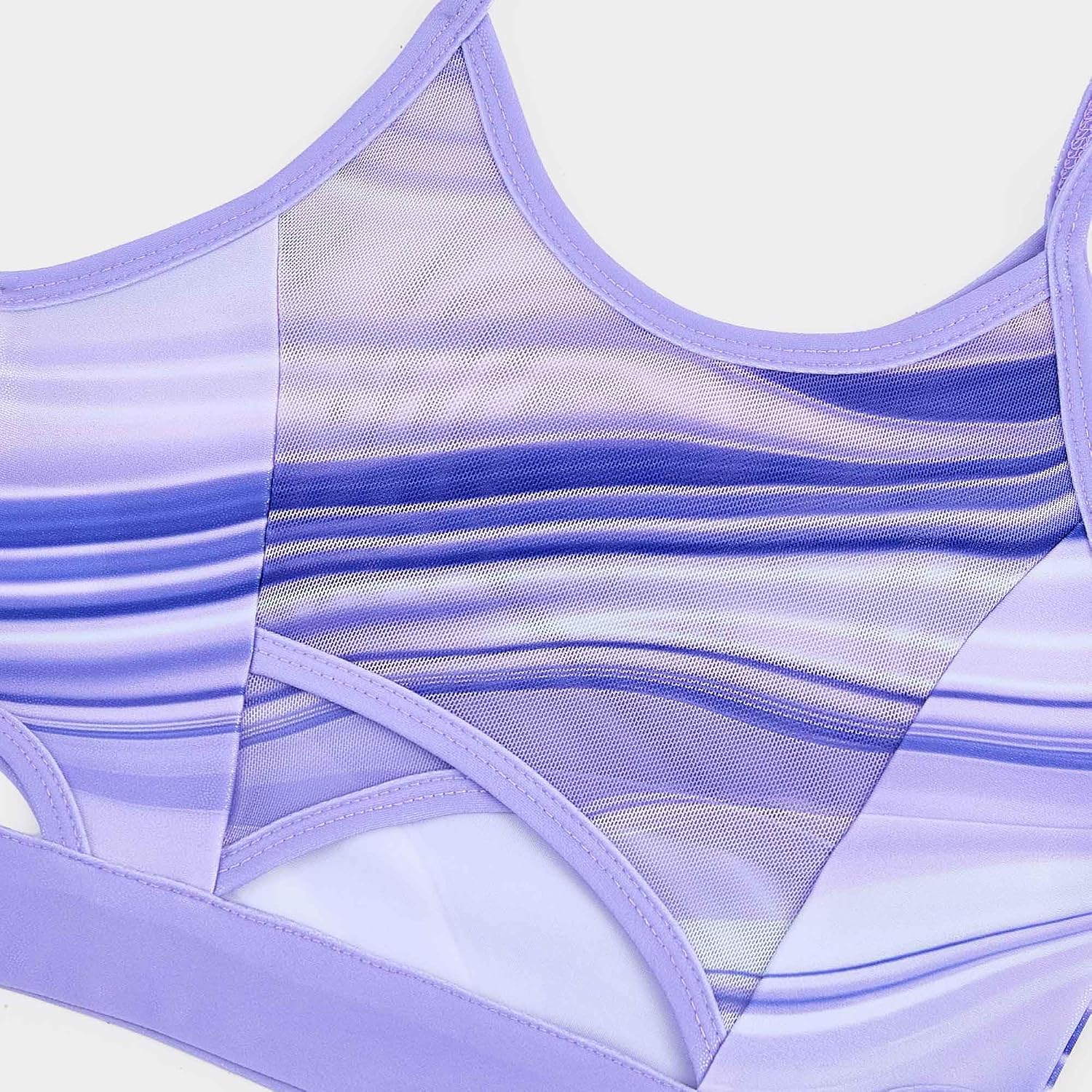 Gymnastics Leotards for Girls Outfit Set with Wristbands & Scrunchie Stretchy Dance Leotards for Practice Training