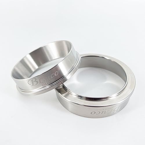 Miniatura 8 de BLUCO Anillo de embudo de dosificación de café expreso de acero inoxidable 304 de 2.087 in compatible con accesorios para cafeteras Breville