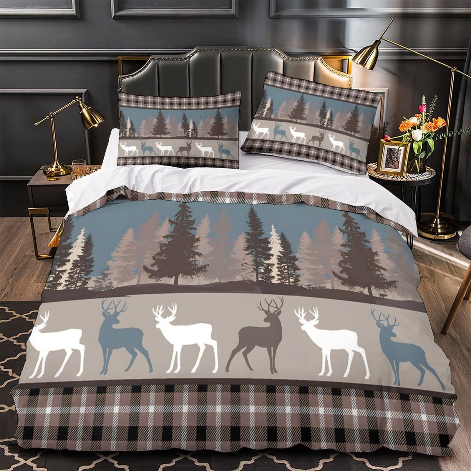 Housse de couette chat blanc en microfibre douce pour lit king size ado et enfant