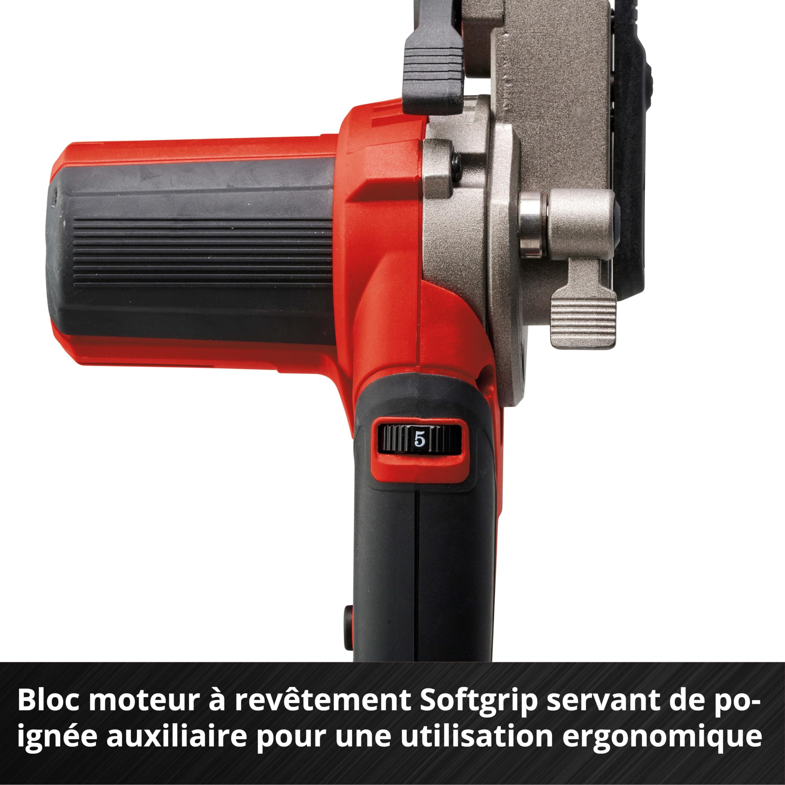 Einhell Lime à bande sans fil TE-BF 18 Li Solo Power X-Change (18V, bras de ponçage pivote jusqu’à 90°) Livré sans Batterie ni Chargeur