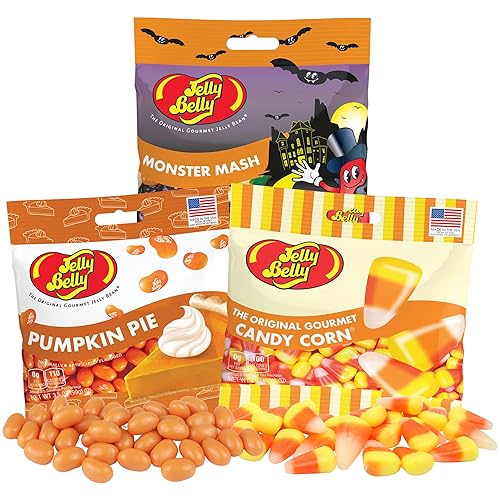 Caramelo de maíz, Monster Mash y calabaza Pastel de gelatina, mezcla de frutas surtidas, dulces de Halloween, rellenos de bolsas de golosinas disponible en Yaxa Guatemala