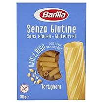 Barilla Pasta Tortiglioni Senza Glutine, Pasta Corta di Mais Bianco, Mais Giallo e Riso Integrale – 400 gr