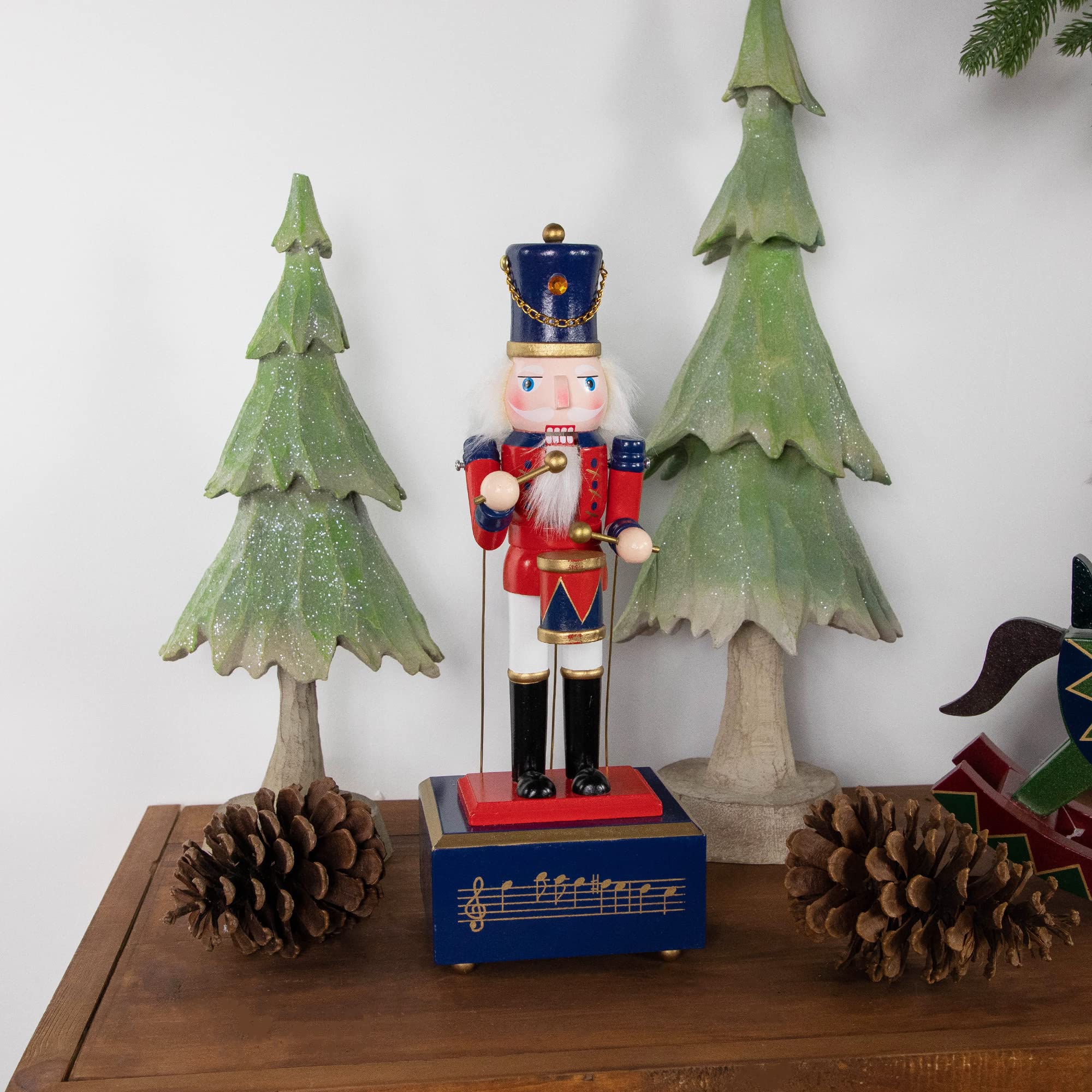 Northlight Nutcracker Drummer Animated and Musical Christmas Figure - 12