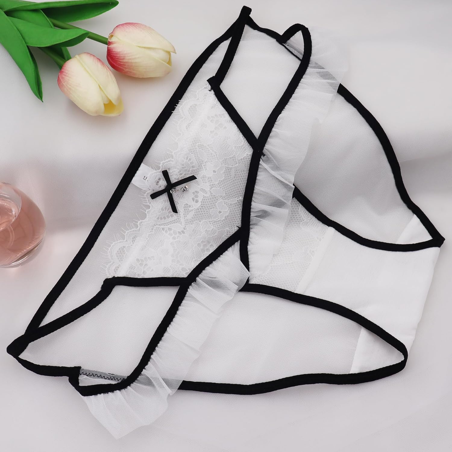 ロリータパンティー EasyTalk] 可愛いショーツ ロリータ パンツ レディース 下着 高校生 エレガントレーシー レース 蝶結び パンティー 学生 透かし彫り  刺しゅう 透け感 かわいい 少女雰囲気 柔らかい 締め付けない 透気快適 優しい肌触り - 日本のAmazon購入 - Doorzo