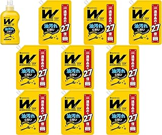 【セット品】作業着用液体洗剤＋詰替 10点セット ユニフォーム洗い用