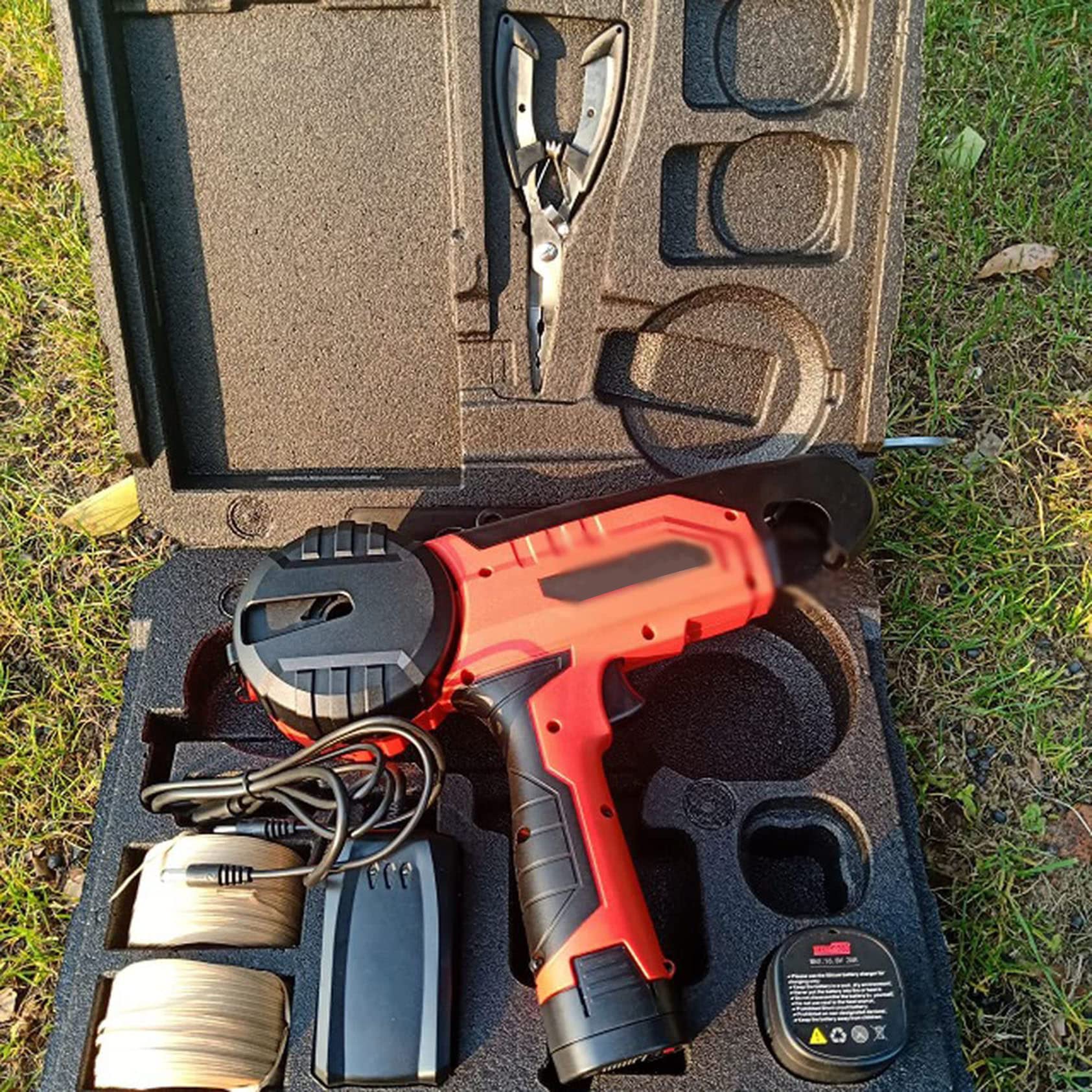 Legatrice per Piante, Legatrice per Piante Elettriche con Batteria al Litio, Legatrice per Filo di Pomodoro Commerciale Completamente Automatica, Attrezzo per Piante da Giardino