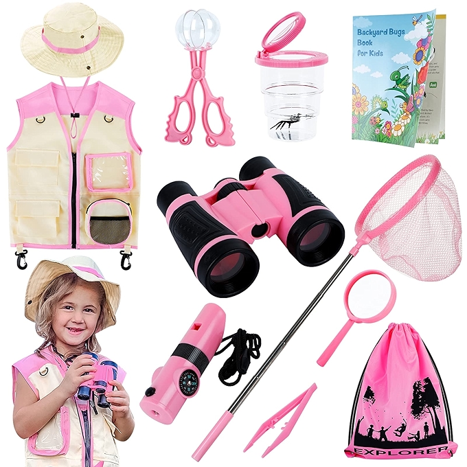INNOCHEER儿童探险套件 - 昆虫捕捉器与野外服装装备
