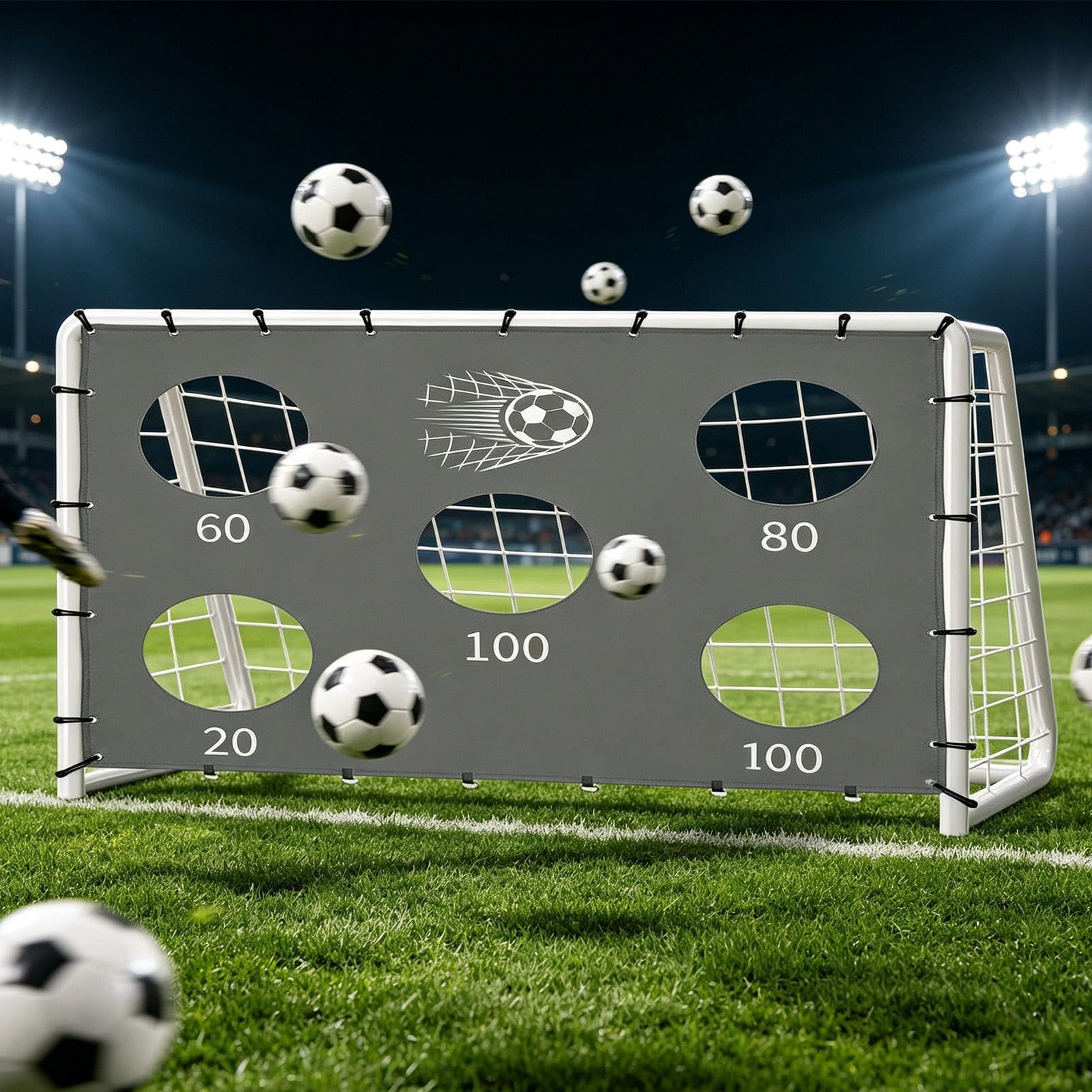 Tarcza Treningowa Do Bramki Piłkarskiej Przenośna Szybki montaż Składana
