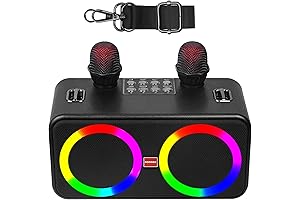 Bonaok Wireless Bluetooth Karaoke Microphone for Kids, Adults