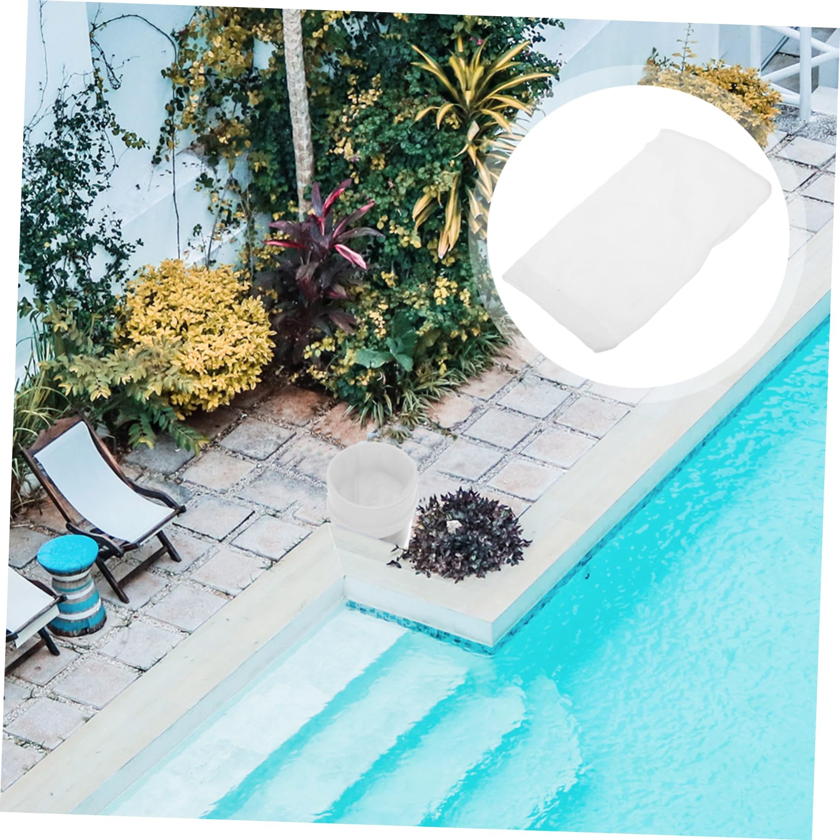 HANABASS 100piezas Calcetines para Filtración De Piscina Fáciles De Usar Limpiar y Capturar Residuos Agua De Acuarios y Piscinas Reutilizables y Desmontables