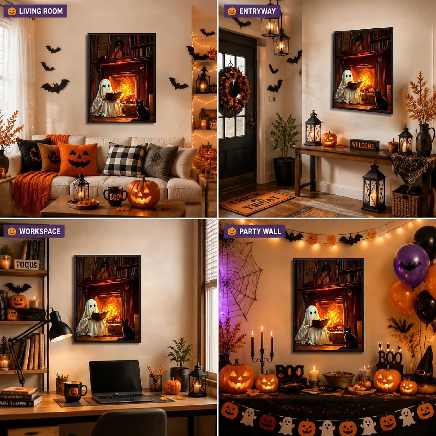 Halloween Diamond Art Kits for Adults,Ghost 5D Diamond Painting Kits image 5